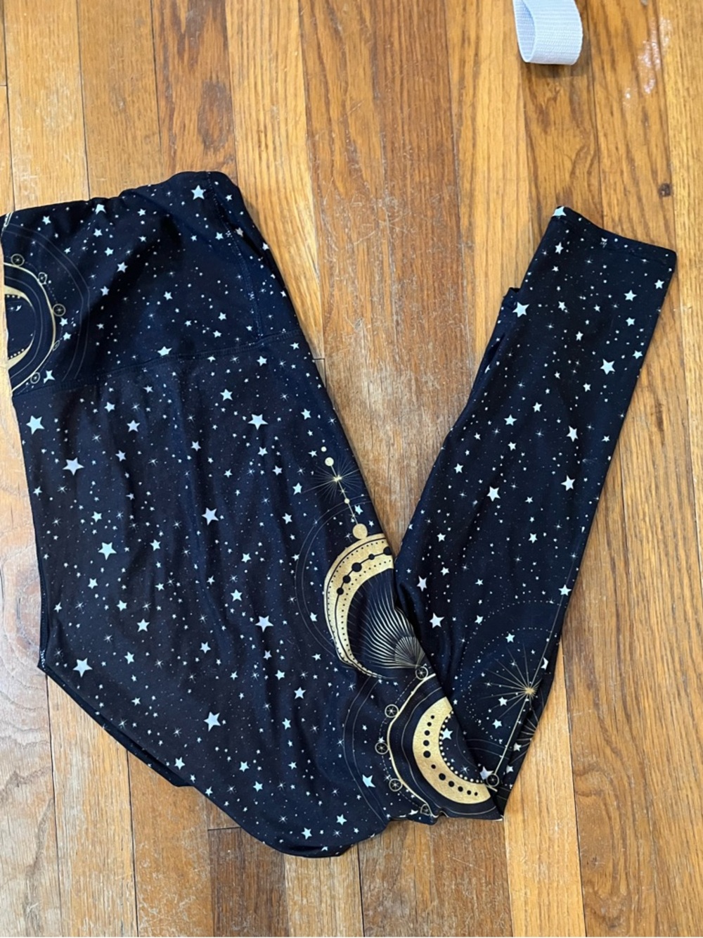 Yoga Democracy Fortune Teller Celestial Leggings Starry Moon Athletic - Picture 3 of 4